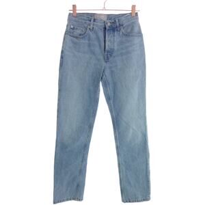 Everlane The Cheeky Jean 24 Crop Light Wash Denim Button Fly